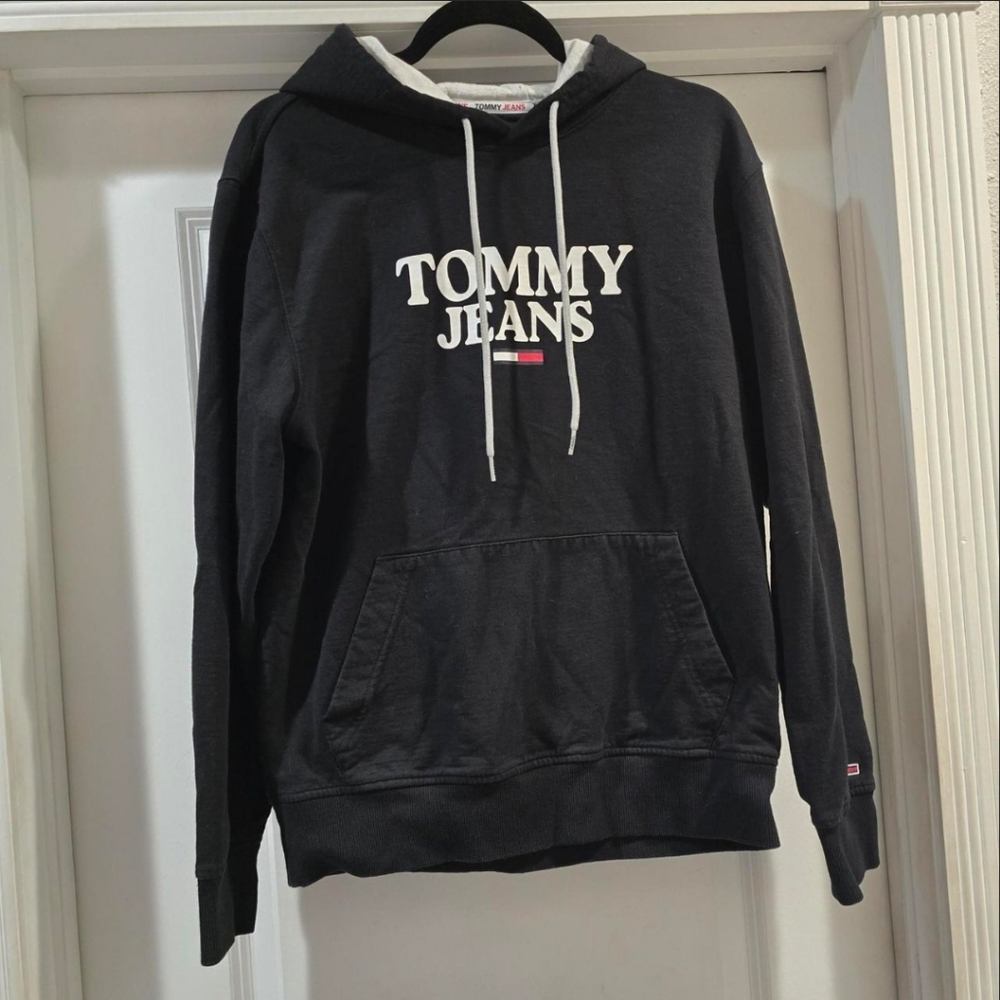 Tommy Jeans Hoodie Black Gray Men’s M